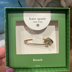 Kate Spade Gold Heart Brooch